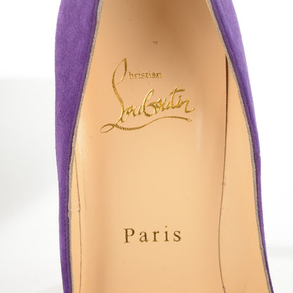 Christian Louboutin Suede So Kate 120 Pumps 38 Violet 8 of 8