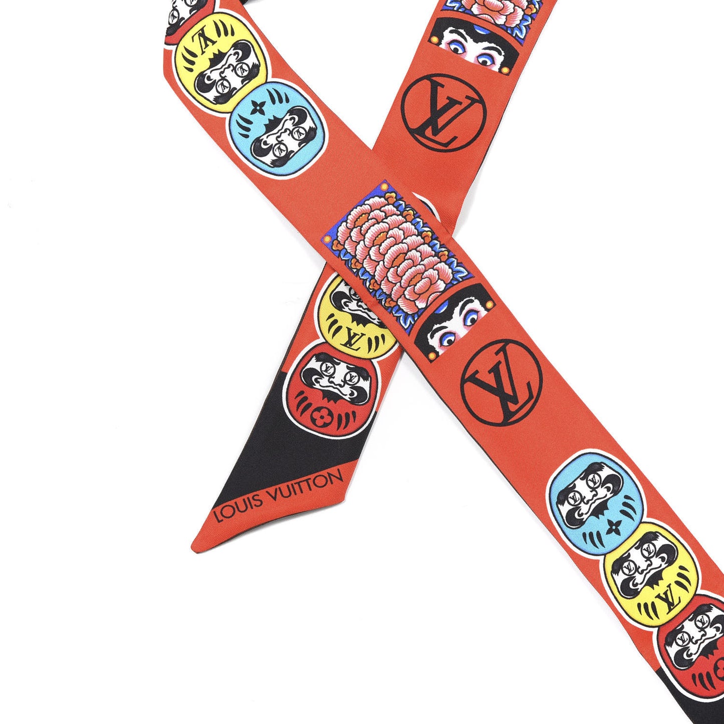 Silk Monogram Kabuki Stickers BB Bandeau Black