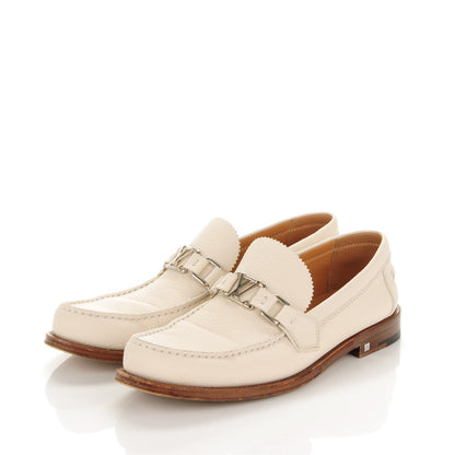 Louis Vuitton Mens Calfskin Major Loafers 7 White 3 of 7