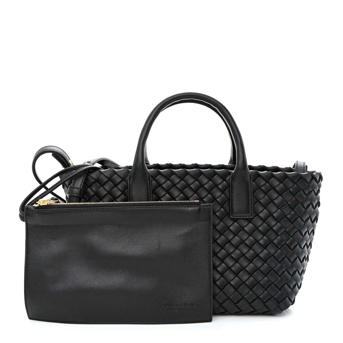 Nappa Intrecciato Mini Cabat Black
