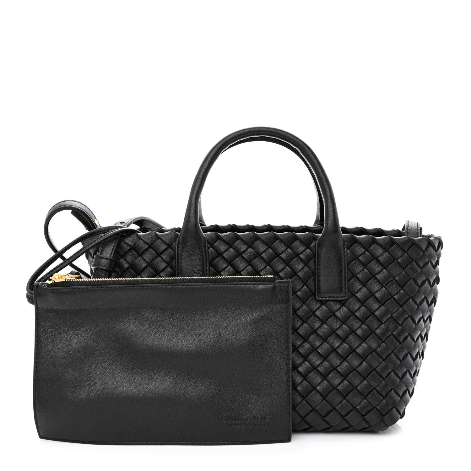 Bottega Veneta Nappa Intrecciato Mini Cabat Black 1 of 11