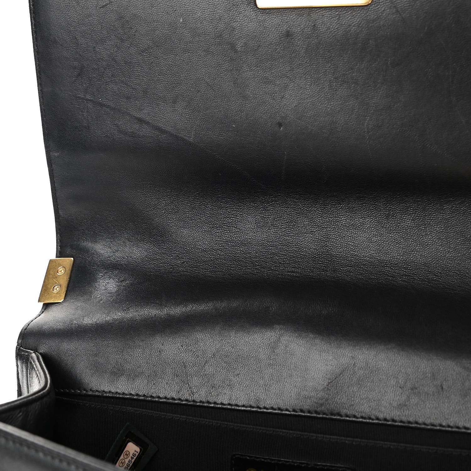 Chanel Lambskin Quilted Medium Boy Flap Black 7 of 10