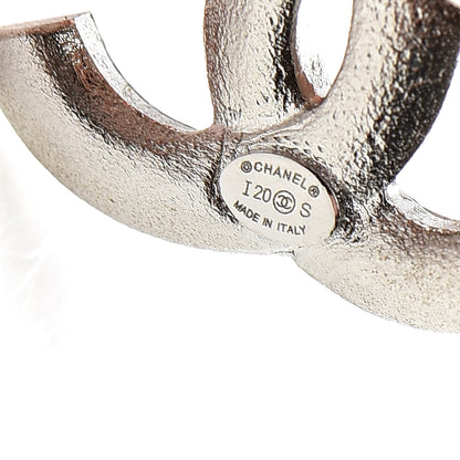 Chanel Crystal Palais Garnier CC Drop Earrings Silver 4 of 5