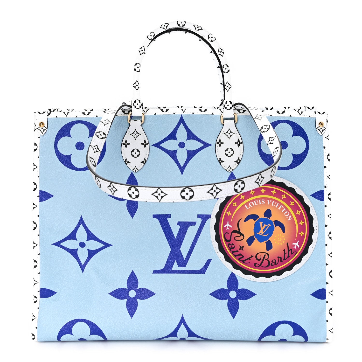 Louis Vuitton Monogram Giant Saint Barth Onthego Blue 1 of 11