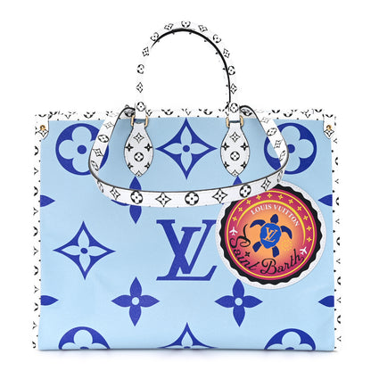 Louis Vuitton Monogram Giant Saint Barth Onthego Blue 1 of 11