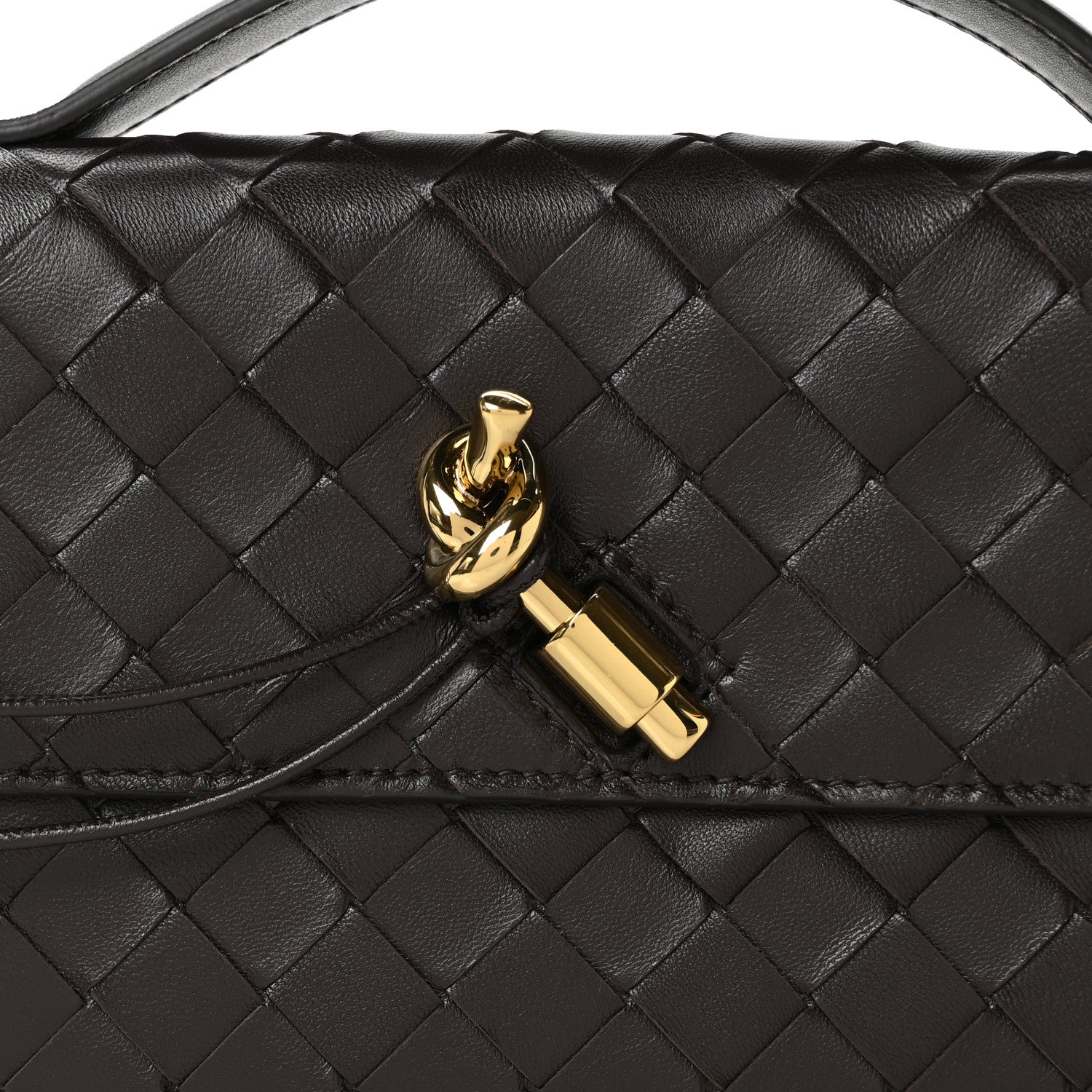 Bottega Veneta Nappa Intrecciato Long Andiamo Top Handle Clutch Fondant 8 of 11