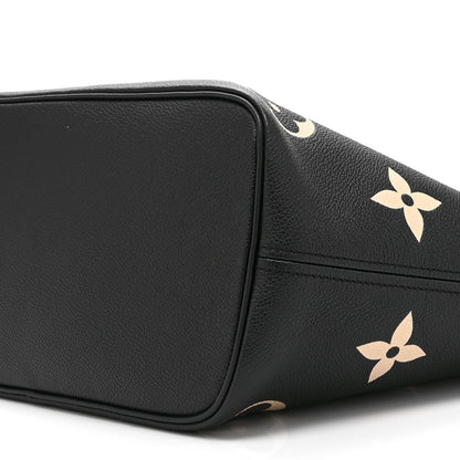 Louis Vuitton Empreinte Monogram Giant Neverfull MM Black Beige 10 of 10