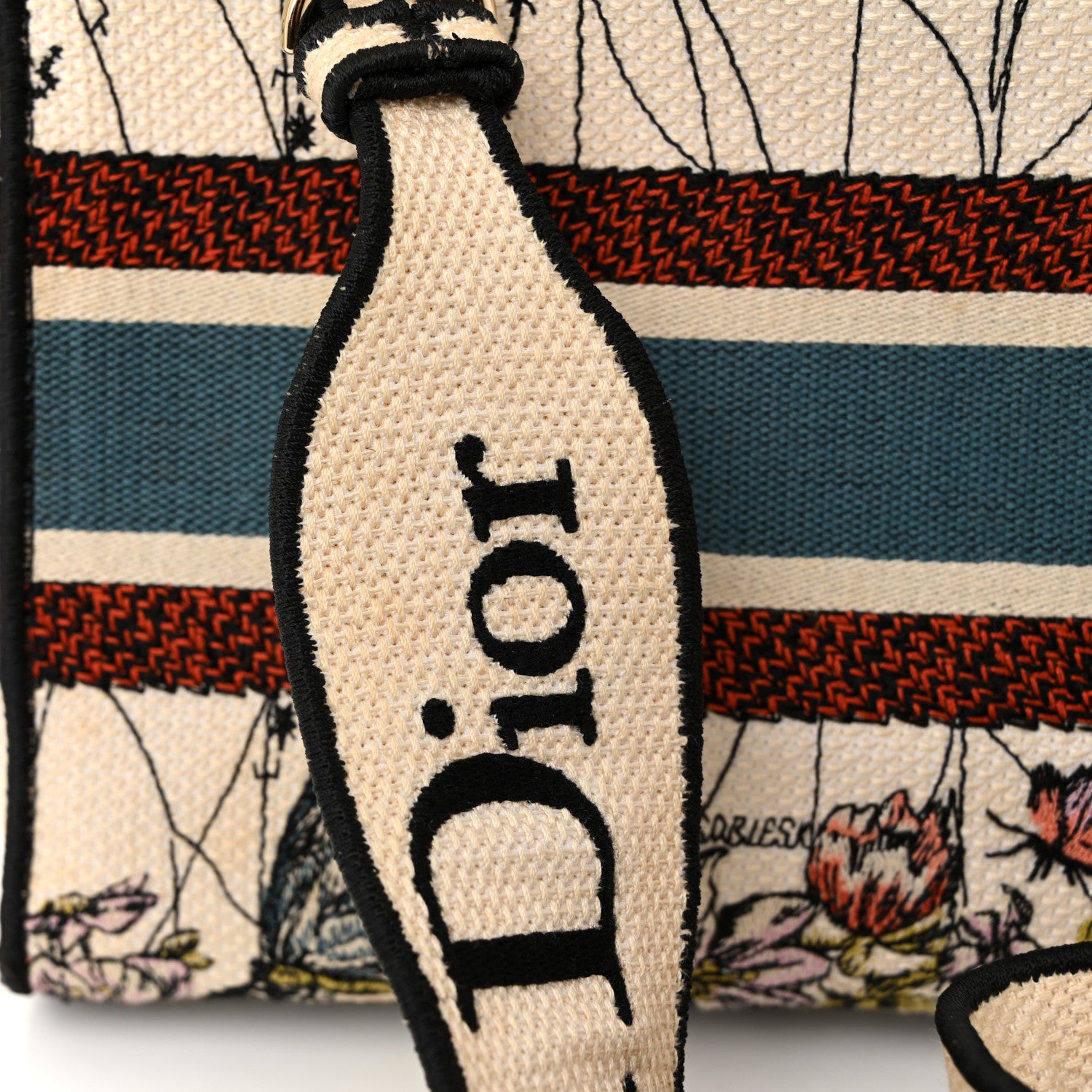 Christian Dior Canvas Constellation Embroidered Medium Lady D-Lite