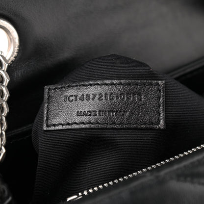 Saint Laurent Calfskin Y Quilted Monogram Medium Loulou Chain Satchel Black 8 of 12