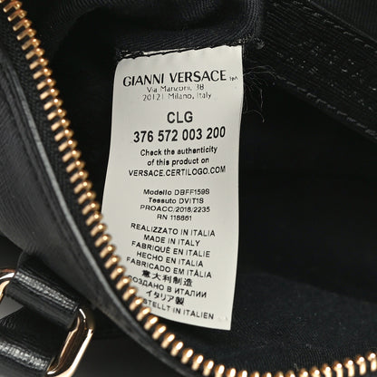 Versace Saffiano Calfskin Palazzo Duffle Bag Black 8 of 19