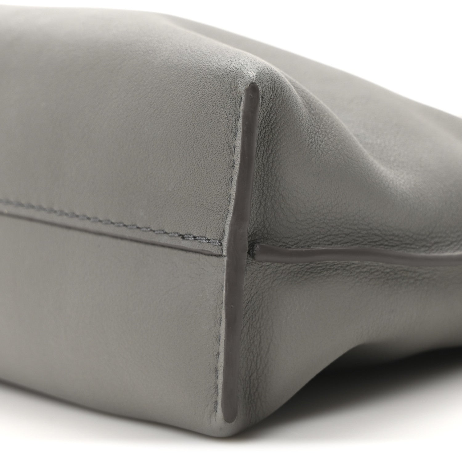 Loewe Calfskin Mini Flamenco Knot Clutch Pearl Grey 16 of 17