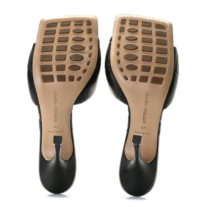 Bottega Veneta Nappa Quilted Rubber Lido Mule Sandals 41 Black 7 of 9