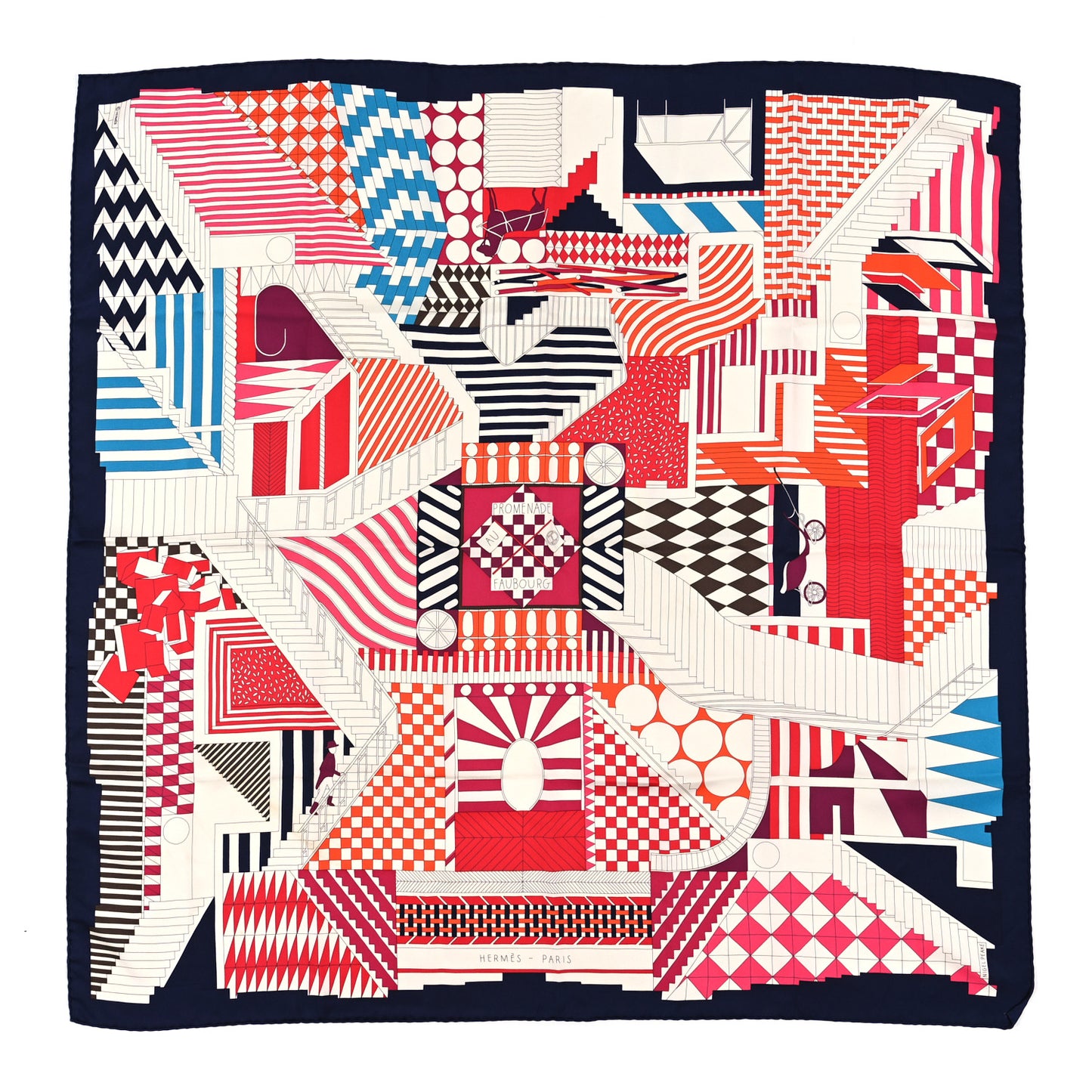 Silk Promenade Au Faubourg Scarf 90