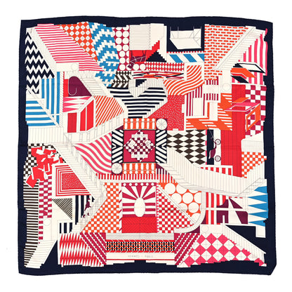 Hermes Silk Promenade Au Faubourg Scarf 90 1 of 4