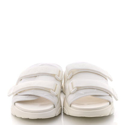 Christian Dior Technical Fabric D-Wander Slide Sandals 39 White 2 of 9