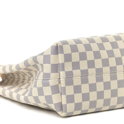 Louis Vuitton Damier Azur Graceful MM Rose Ballerine 5 of 10