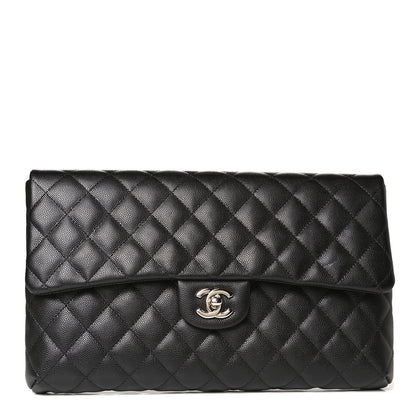 Chanel Caviar Quilted Flap Clutch Black 2 of 20