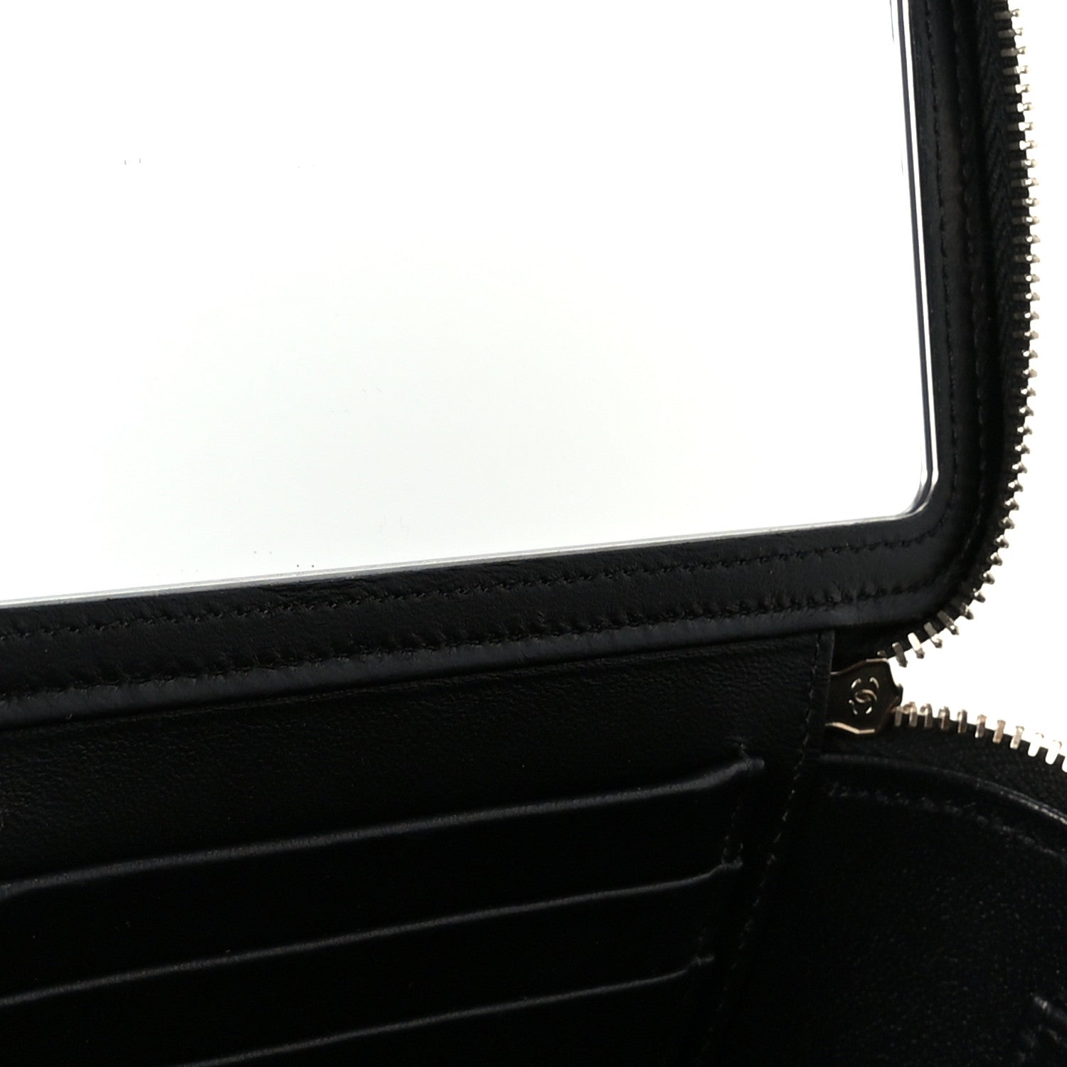 Chanel Lambskin Quilted Small Top Handle Vanity Case With Chain Black 11 of 11