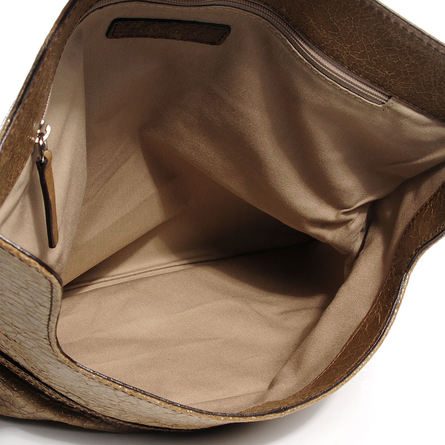 Givenchy Crackled Calfskin Envelope Folded Clutch Light Brown 5 of 7