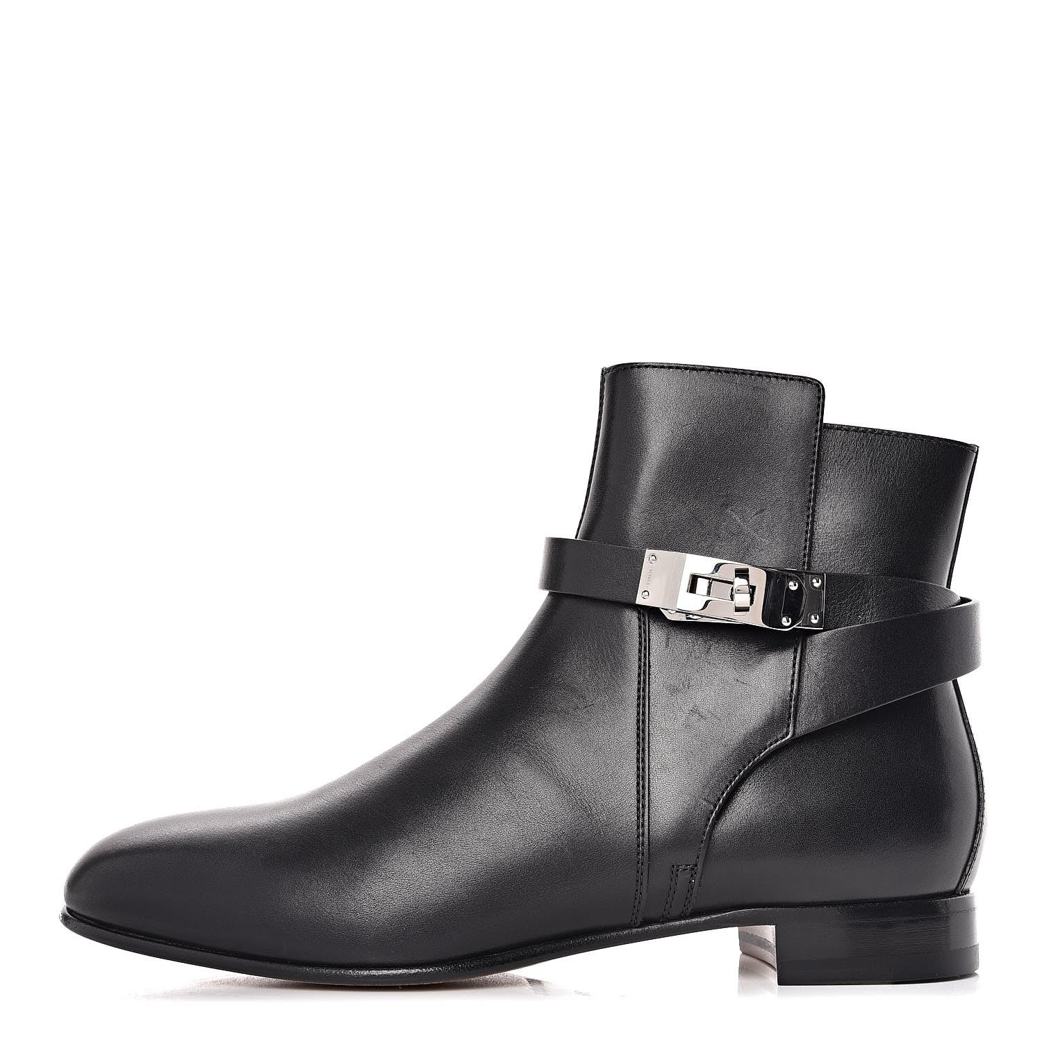Hermes Calfskin Neo Low Boots 38 Black 1 of 10