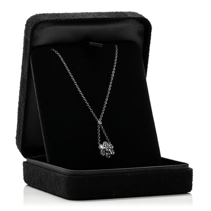 Tiffany Platinum Diamond Swing Flower Drop Pendant Necklace 5 of 5