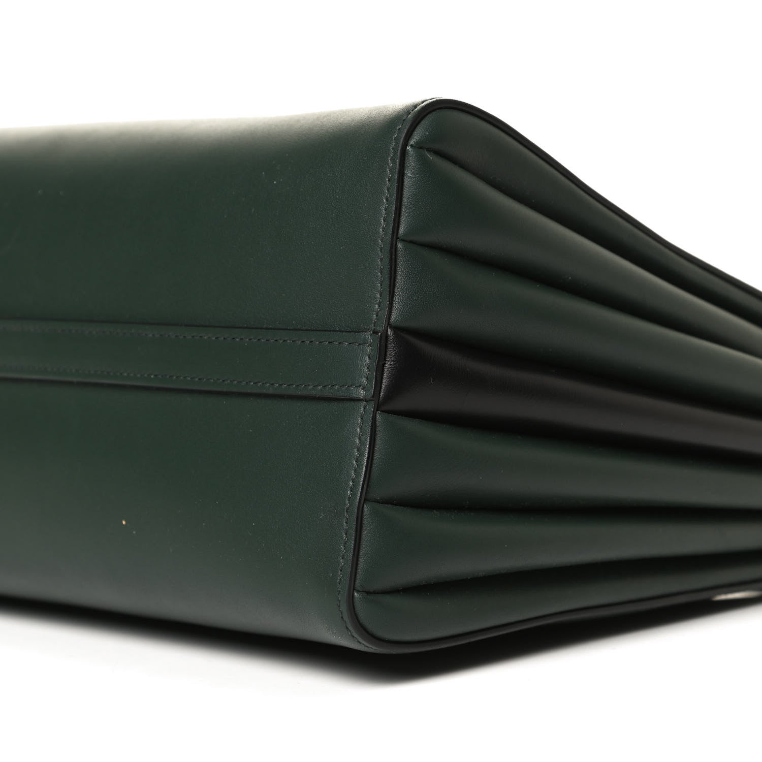 Prada City Calfskin Medium Colorblock Bibliothèque Tote Green Black 6 of 11