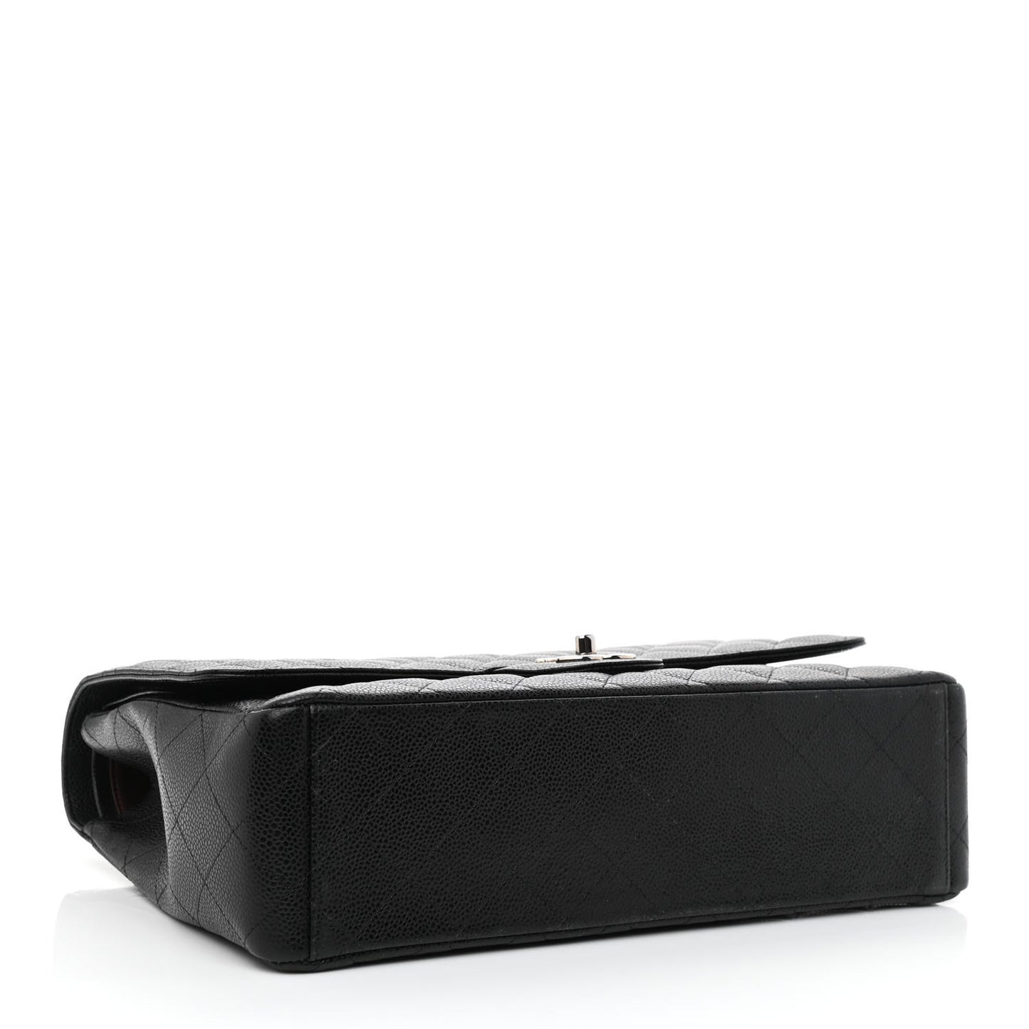 Caviar Quilted Maxi Double Flap Black
