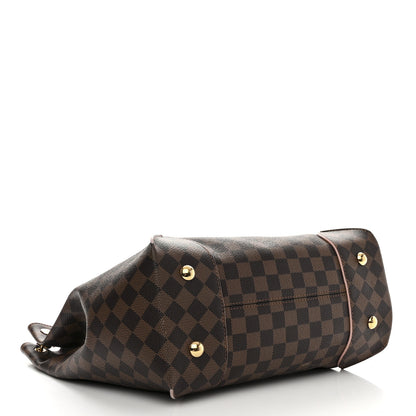 Louis Vuitton Damier Ebene Caissa Hobo Rose Ballerine 4 of 11