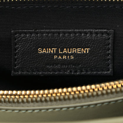 Saint Laurent Calfskin Y Quilted Monogram Medium Loulou Chain Satchel Light Sage 5 of 10