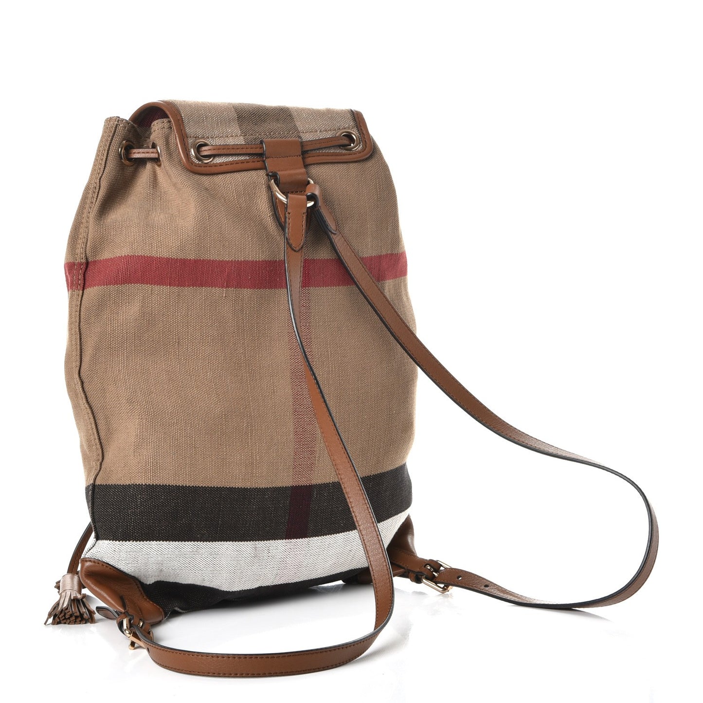 Overdyed Canvas Mega Check Medium Chiltern Backpack Tan