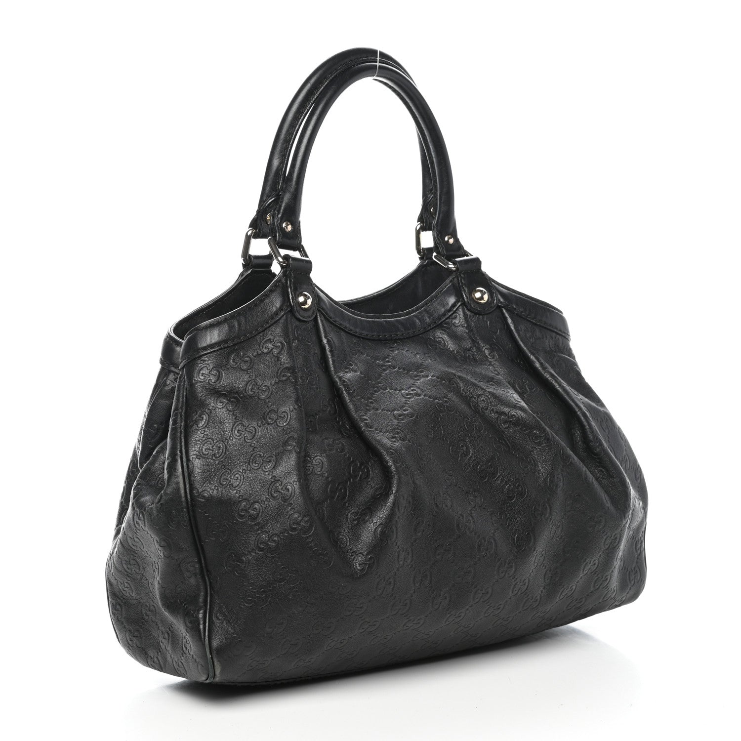 Gucci Guccissima Medium Sukey Tote Black 3 of 11