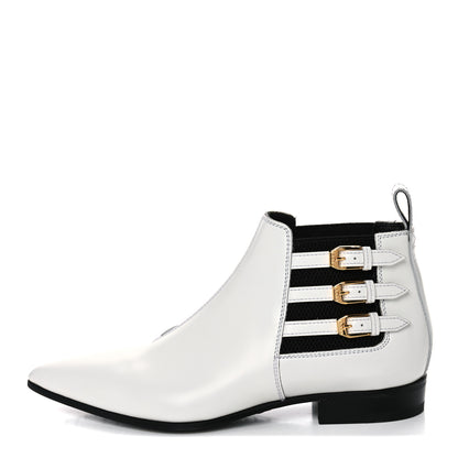 Gucci Cordovan Lux Ankle Boots 38 White 1 of 16
