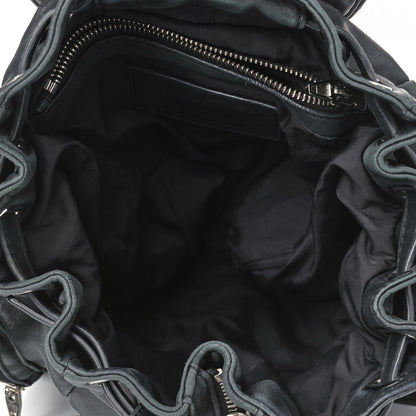 Alexander Wang Lambskin Marti Backpack Bag Washed Black Rhodium Hardware 4 of 14
