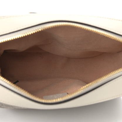 Gucci GG Supreme Monogram Small Horsebit 1955 Shoulder Bag Beige Mystic White 5 of 15