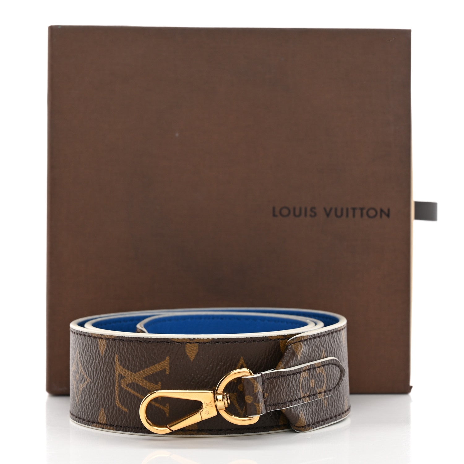 Louis Vuitton Monogram Bandouliere Shoulder Strap Blue 5 of 5