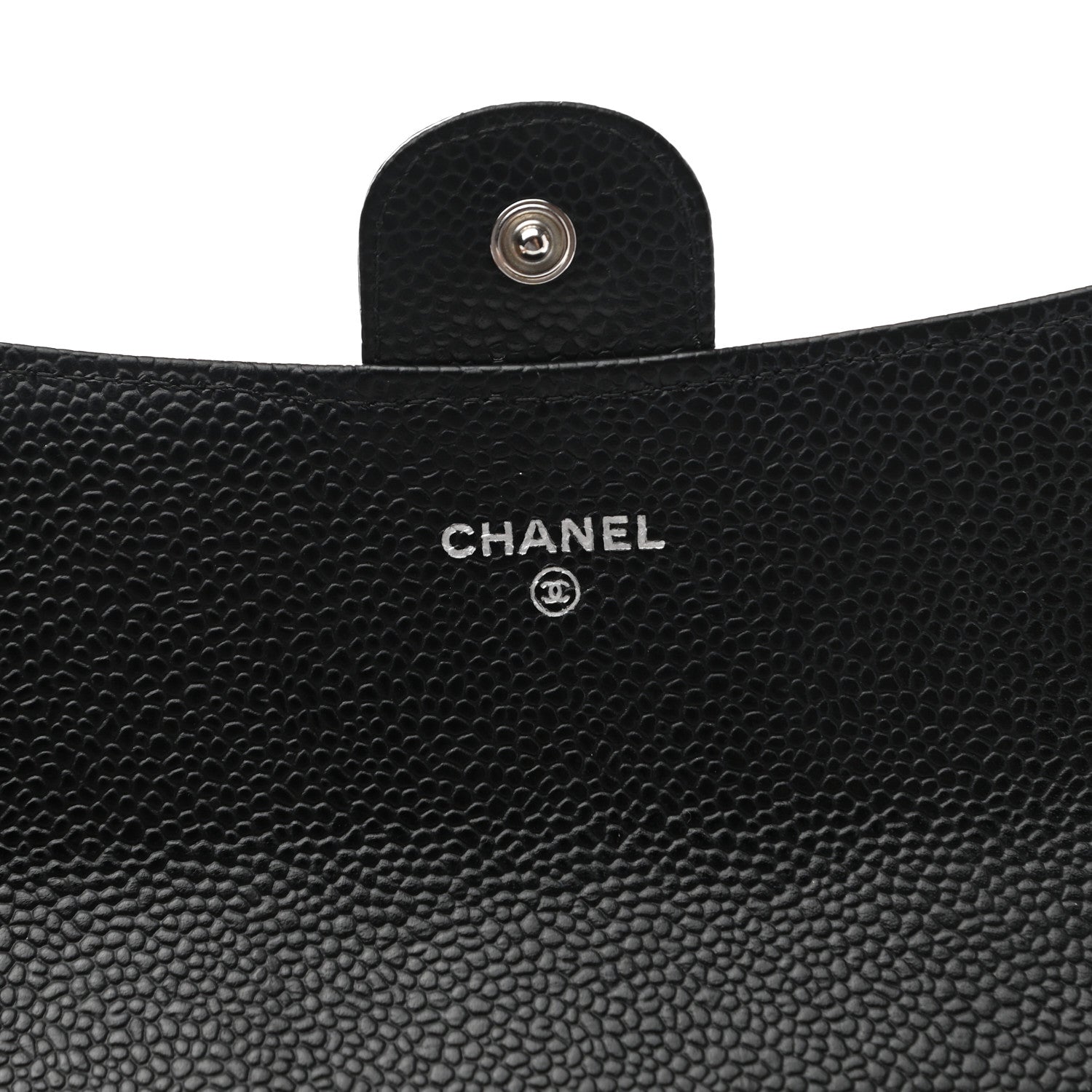 Chanel Caviar Quilted Large Gusset Flap Wallet Black 6 of 8