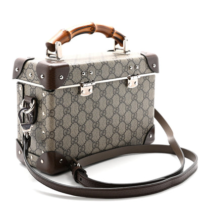 Gucci GG Supreme Monogram Globe-Trotter Beauty Case Brown 3 of 10