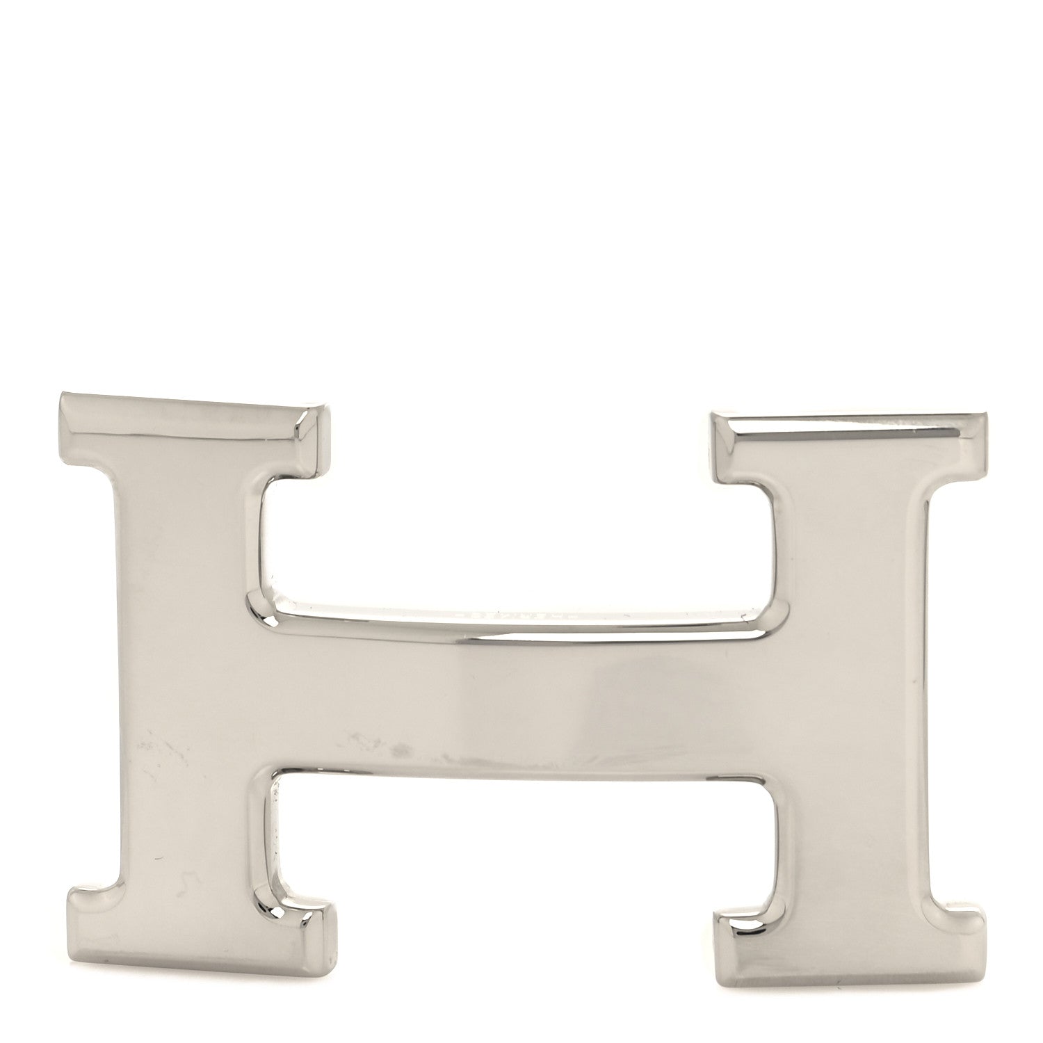 Hermes Polished Palladium 32mm H Belt Buckle Silver 1 of 4