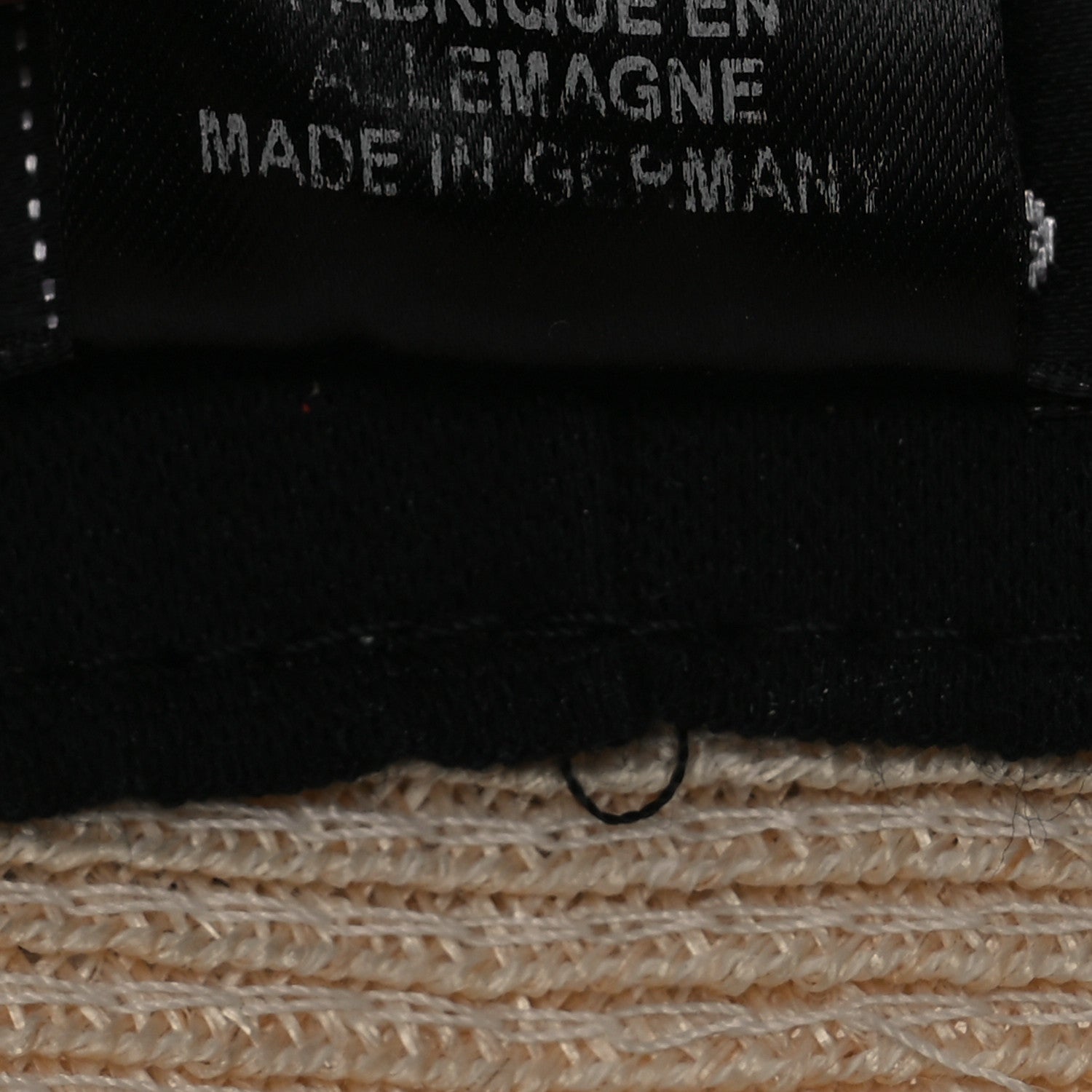 Chanel Straw Tweed Wide Brim Visor M Beige White 9 of 10