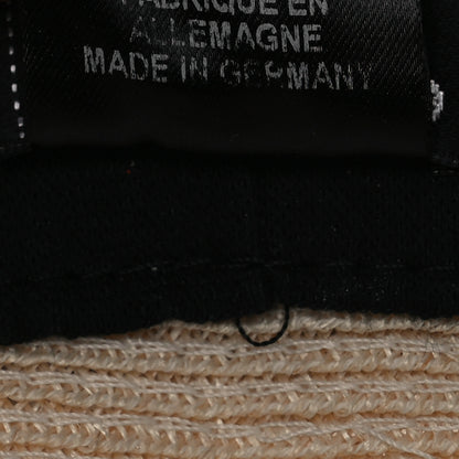 Chanel Straw Tweed Wide Brim Visor M Beige White 9 of 10