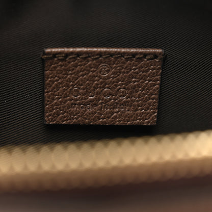 Gucci GG Supreme Monogram Textured Calfskin Web Medium Ophidia Cosmetic Case Beige Ebony New Acero 6 of 8