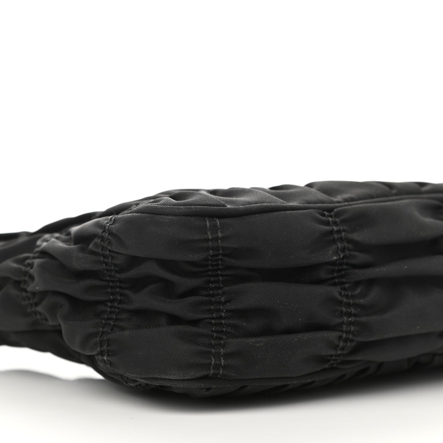 Tessuto Nylon Gaufre Shoulder Bag Black
