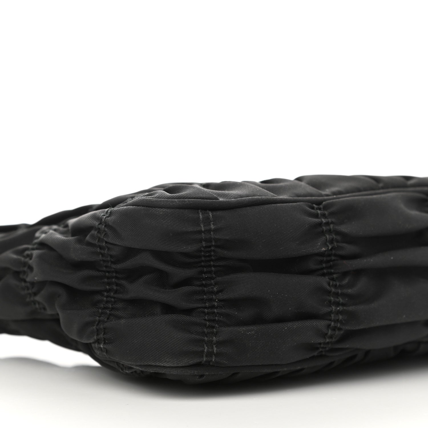 Prada Tessuto Nylon Gaufre Shoulder Bag Black 9 of 12