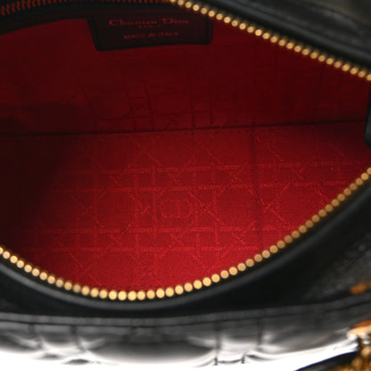 Christian Dior Lambskin Cannage Medium Lady Dior Black 5 of 10
