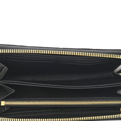 Louis Vuitton Empreinte Zippy Wallet Black 5 of 8