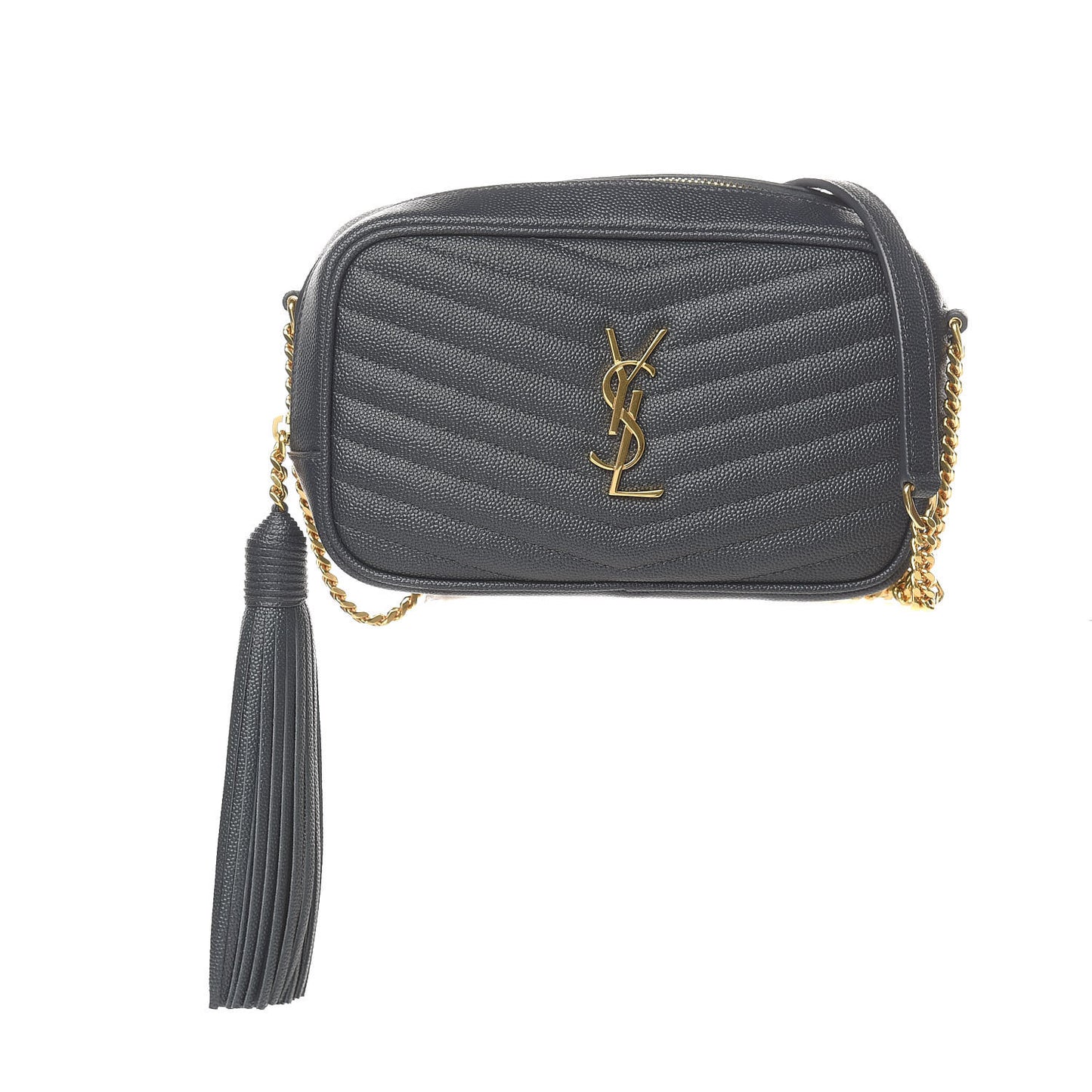 Grain De Poudre Matelasse Monogram Mini Lou Camera Bag Dark Smog