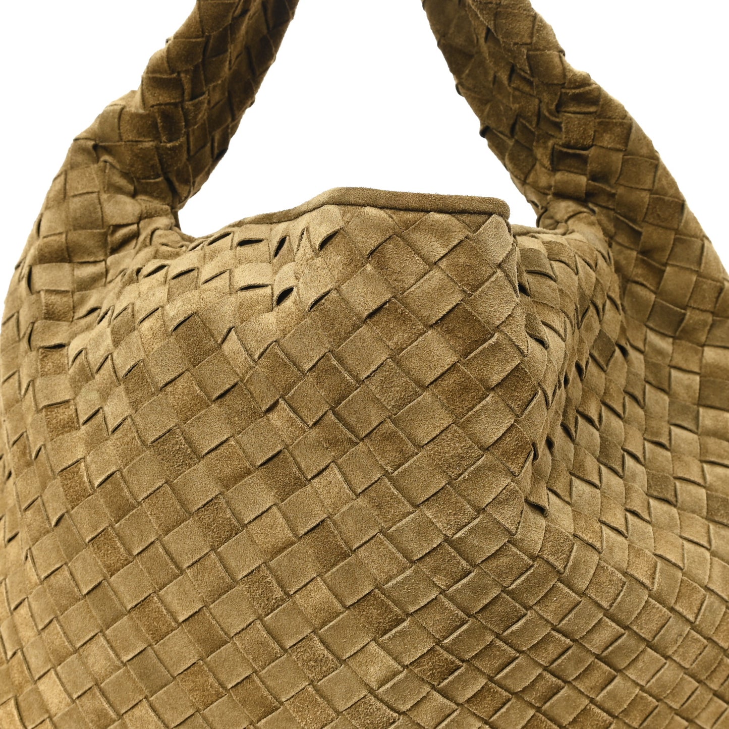 Suede Intrecciato Large Hop Mud