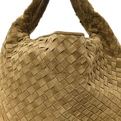 Bottega Veneta Suede Intrecciato Large Hop Mud 8 of 10