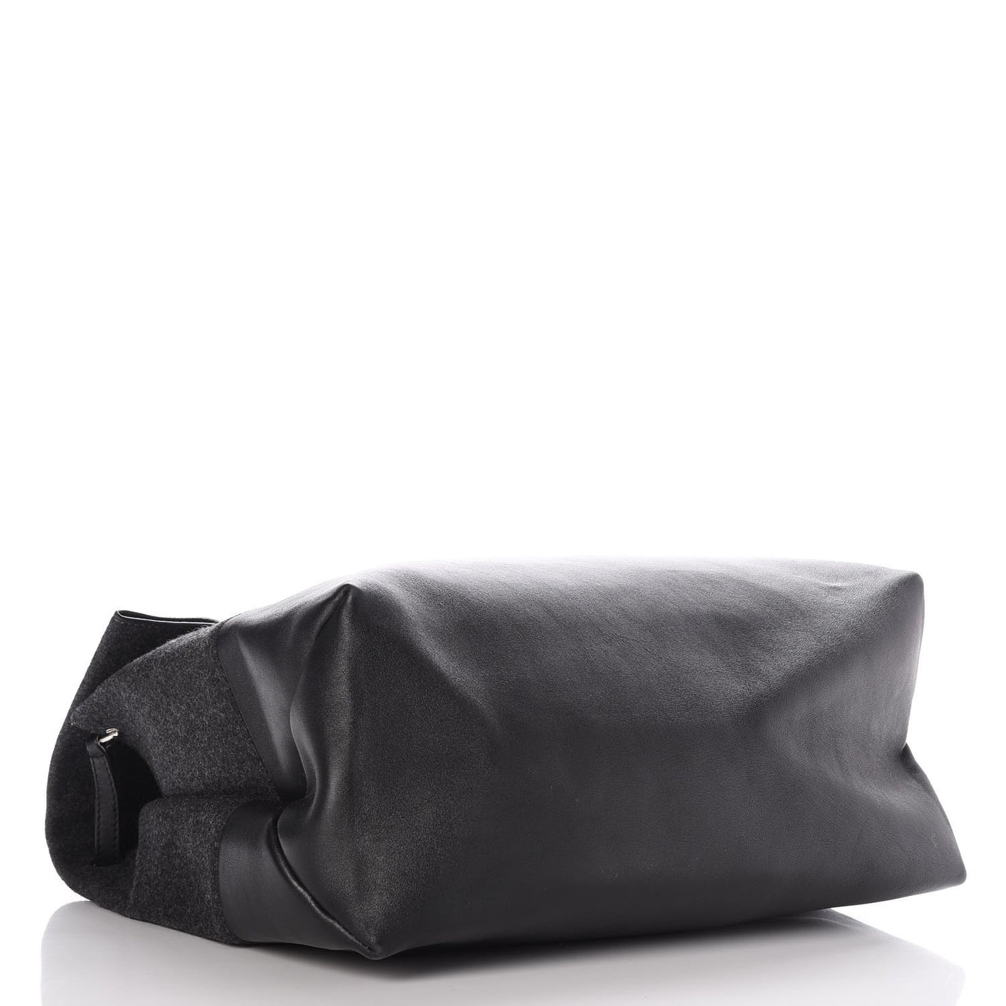 Calfskin Felt All Soft Shoulder Bag Dark Grey