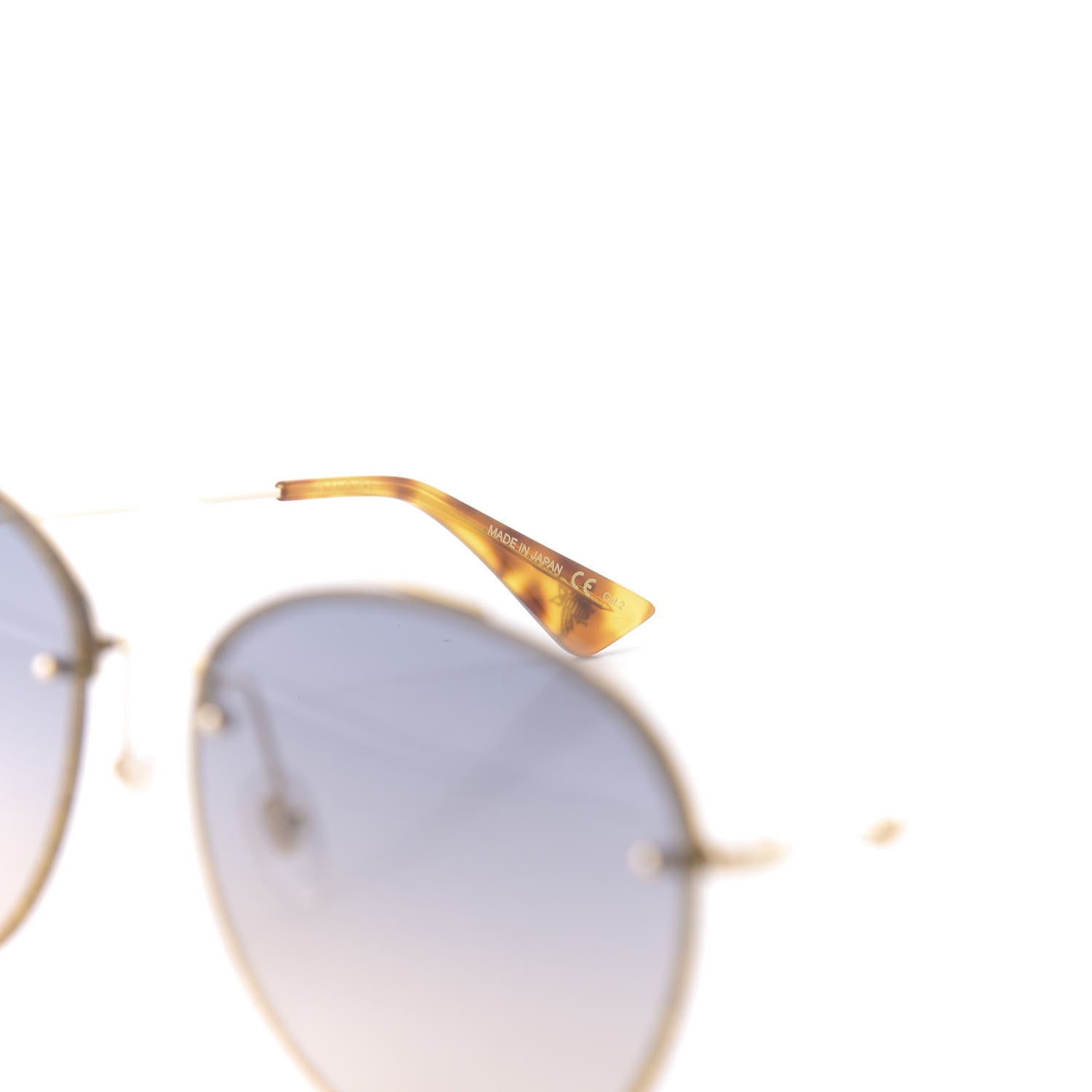 Gucci Glitter Aviator Sunglasses GG0351S Gold 5 of 9